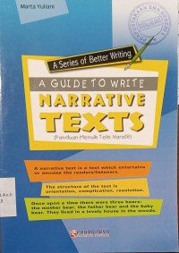 Image of A Guide To Write Narative Texts