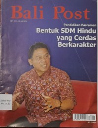 Image of Bali Post (Bentuk SDM Hindu yang Cerdas Berkarakter)