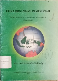 Image of Etika Organisasi Pemerintah 2003