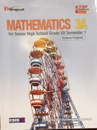 Image of Mathematics 3A for senior High School Grade XII Semester 1