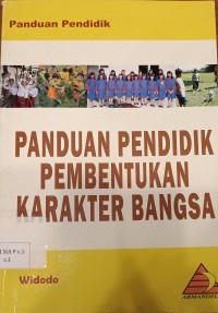 Image of Panduan pendidik pembentukan karakter bangsa