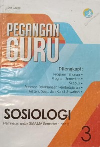 Image of Pegangan Guru Sosiologi Peminatan SMA/MA Semester 1 dan 2