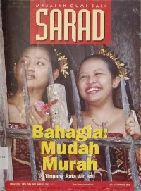 Image of SARAD Majalah Gumi Bali  September No 101